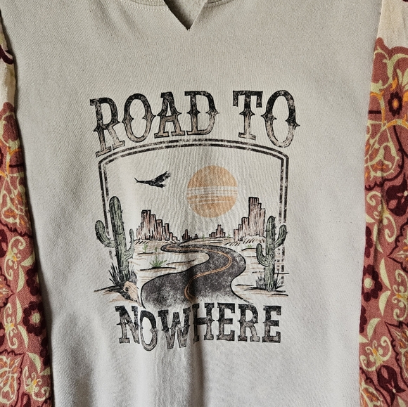 Ucycled Poncho Top OS - Picture 5 of 6